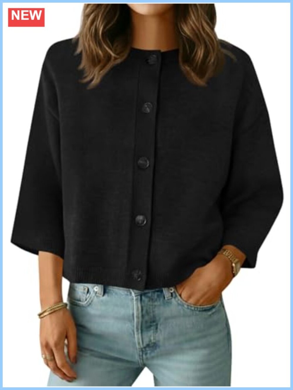 Womens Short Sleeve Button Down Knit Cardigan Sweater Cropped